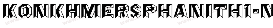 KonkhmerSPhanith1-n9o4字体转换