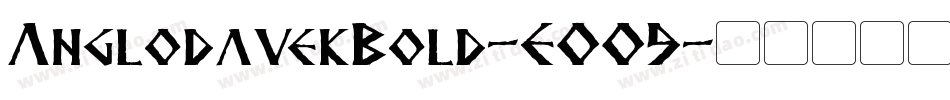 AnglodavekBold-EOO9字体转换