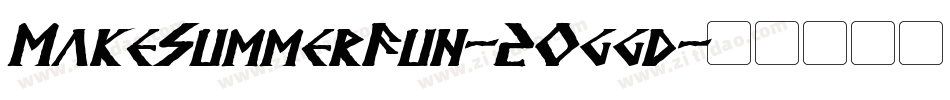 MakeSummerFun-2Oggd字体转换
