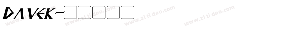 Davek字体转换