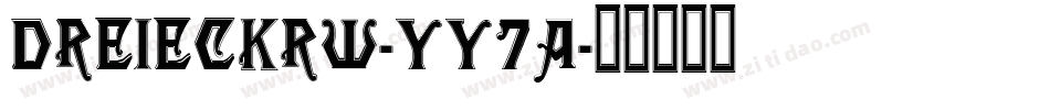 DreieckRw-Yy7a字体转换