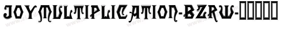 JoyMultiplication-BZRw字体转换