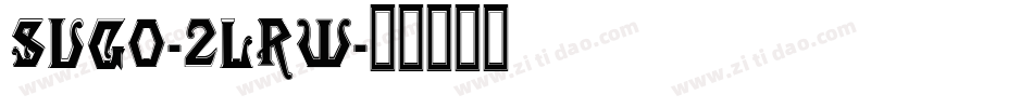 Sugo-2lRw字体转换