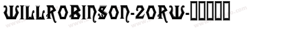 Willrobinson-2ORw字体转换