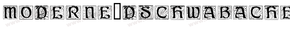 Moderne3DSchwabacher-19vM字体转换