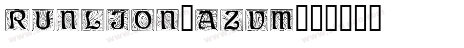 Runlion-aZVm字体转换
