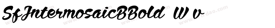 SfIntermosaicBBold-5W1v字体转换 SfIntermosaicBBold-5W1v字体转换