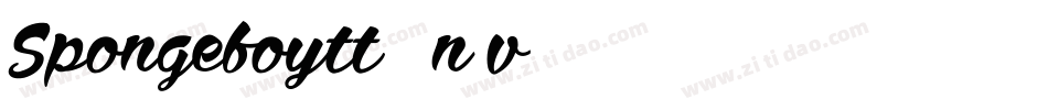 Spongeboytt1-0n1v字体转换