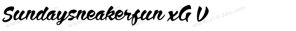 Sundaysneakerfun-xG1V字体转换 Sundaysneakerfun-xG1V字体转换