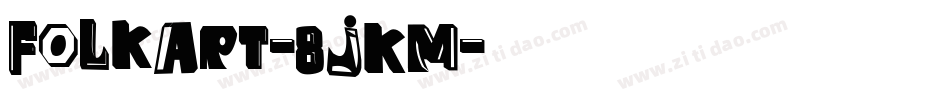 FolkArt-8jKM字体转换