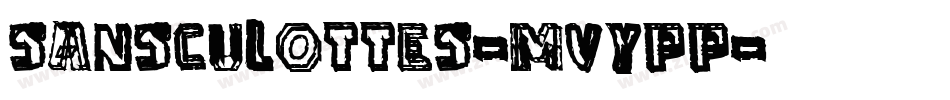 SansCulottes-MVYpP字体转换