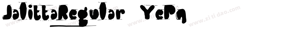 JalittaRegular-6YePq字体转换