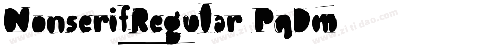 NonserifRegular-PqDm字体转换