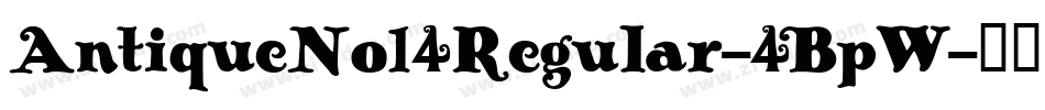 AntiqueNo14Regular-4BpW字体转换