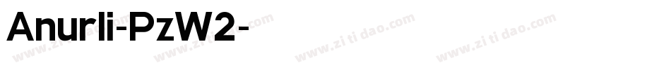 Anurli-PzW2字体转换