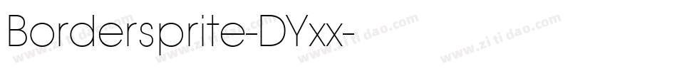 Bordersprite-DYxx字体转换