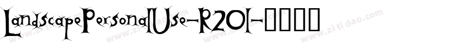 LandscapePersonalUse-R20l字体转换