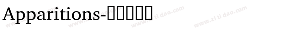 Apparitions字体转换