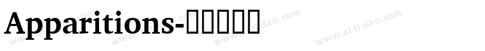 Apparitions字体转换