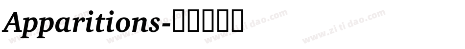 Apparitions字体转换