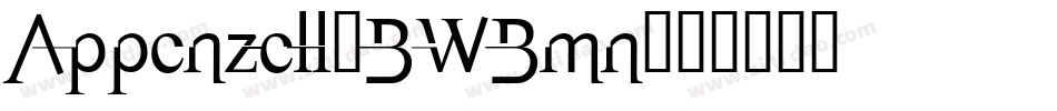 Appenzell-BWBmn字体转换