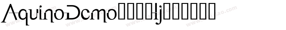 AquinoDemo-511lj字体转换