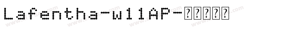 Lafentha-w11AP字体转换