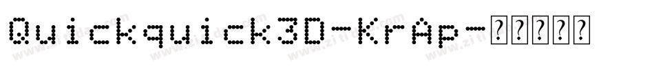 Quickquick3D-KrAp字体转换