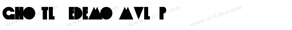 GhostlikeDemo-MVL7P字体转换