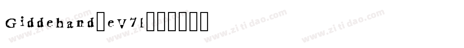 Giddehand-eV7l字体转换