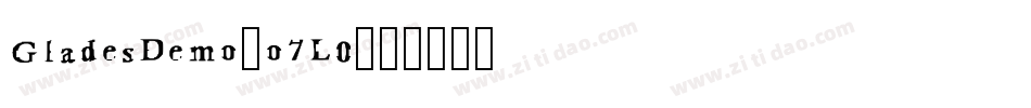 GladesDemo-o7L0字体转换