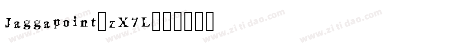Jaggapoint-zX7L字体转换
