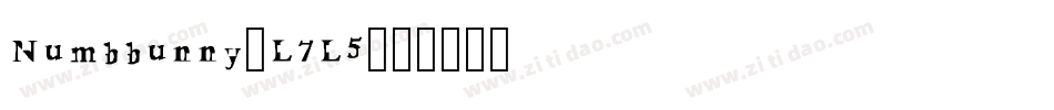 Numbbunny-L7L5字体转换
