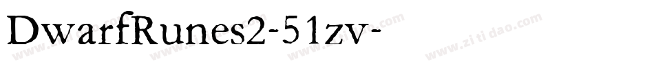 DwarfRunes2-51zv字体转换