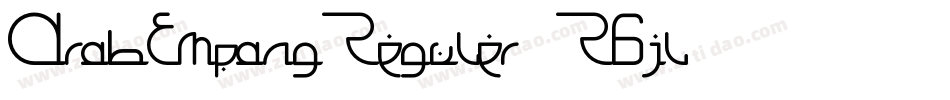 ArabEmpangReguler-R6jl字体转换