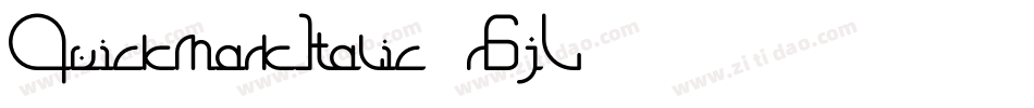QuickmarkItalic-r6jL字体转换