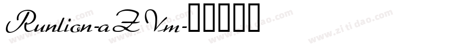 Runlion-aZVm字体转换