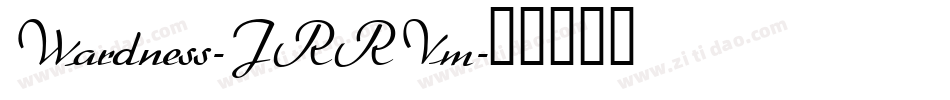 Wardness-JRRVm字体转换