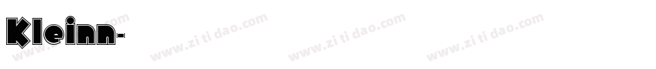 Kleinn字体转换