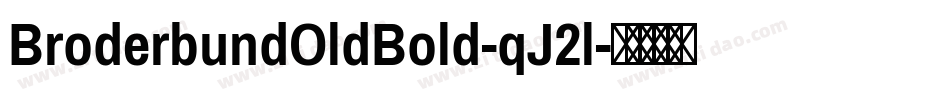 BroderbundOldBold-qJ2l字体转换