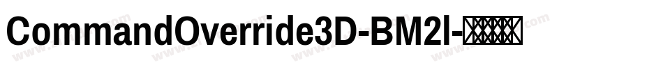 CommandOverride3D-BM2l字体转换