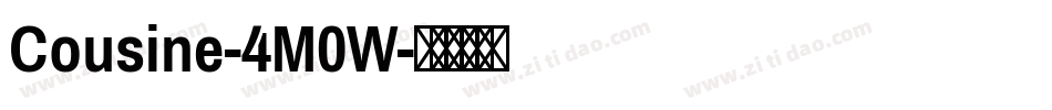 Cousine-4M0W字体转换 Cousine-4M0W字体转换