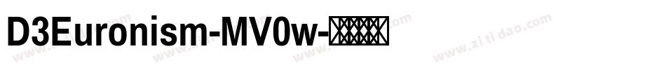 D3Euronism-MV0w字体转换