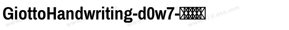 GiottoHandwriting-d0w7字体转换