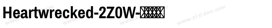 Heartwrecked-2Z0W字体转换