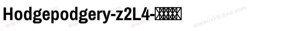 Hodgepodgery-z2L4字体转换 Hodgepodgery-z2L4字体转换