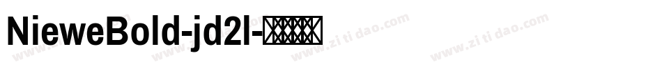 NieweBold-jd2l字体转换
