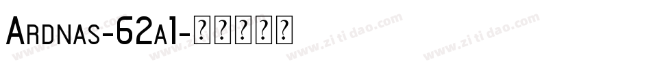Ardnas-62a1字体转换