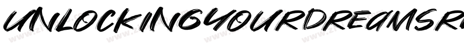 UnlockingYourDreamsRegular-lgZoV字体转换