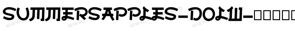 SummersApples-D0LW字体转换